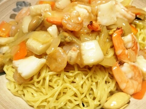 海鮮あんかけ汁なし麺